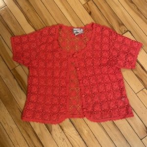 SOLD Vintage Pink Crochet Top